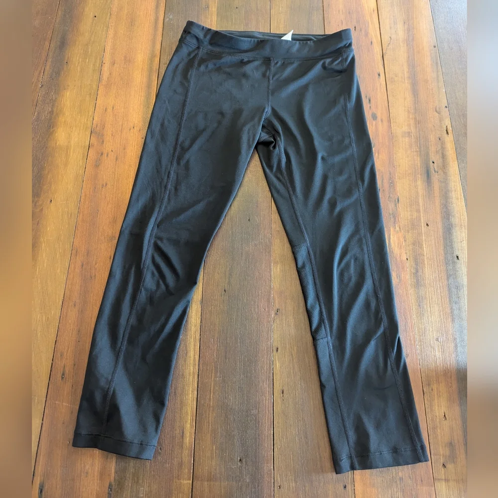 Nike Dri-fit Small Women Cropped Leggings Women's Black With Drawstring